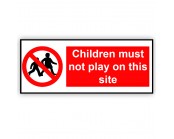 Children Must Not Play On This Site